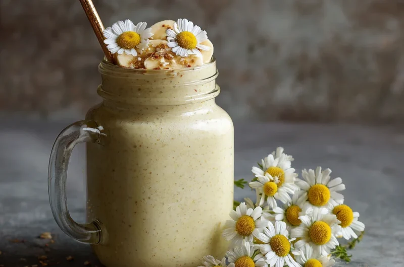 Banana Chamomile Tea Smoothie (Soothing, Creamy & Perfect for Relaxing Evenings!)