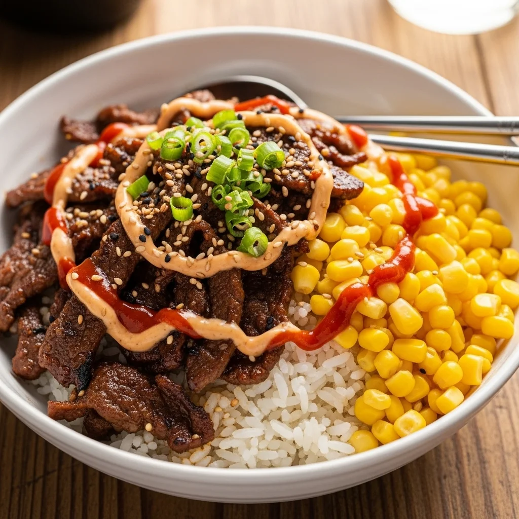Easy Korean BBQ Beef Bowl with Sweet