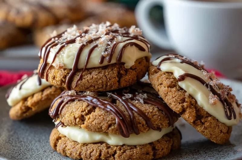 Keto Gingerbread Cheesecake Cookies