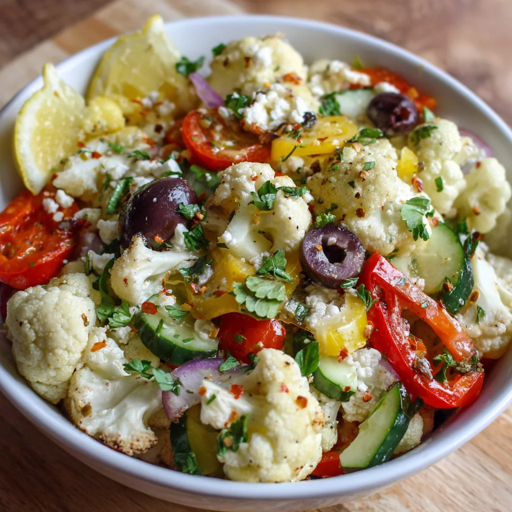 Mediterranean Cauliflower Salad