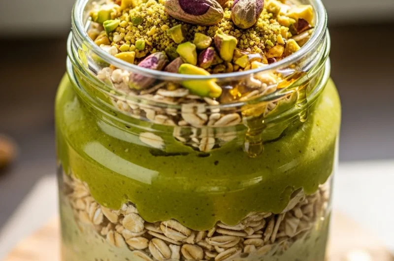 Pistachio Overnight Oats – Creamy, Nutty, and Naturally Comforting