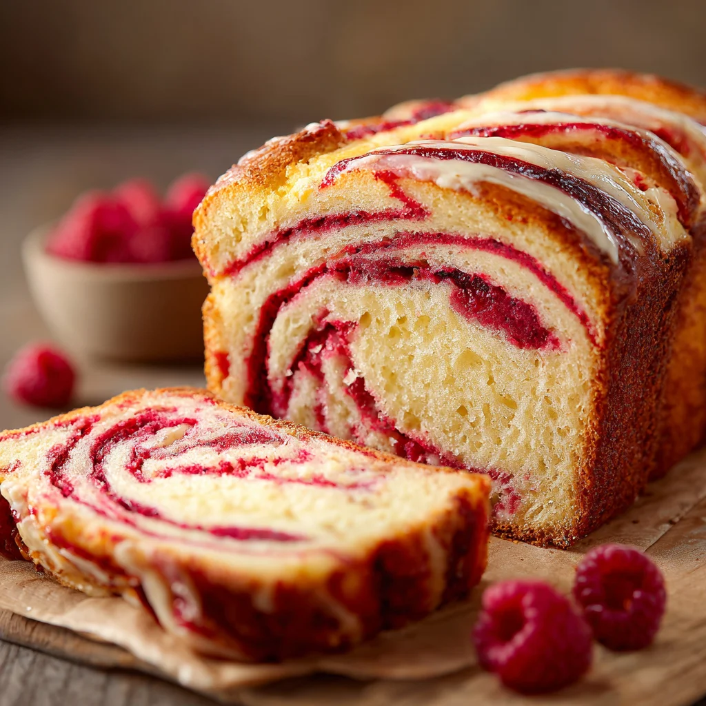Raspberry Swirl Brioche Loaf Recipe