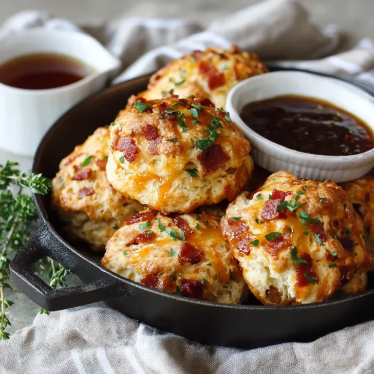 Savory Maple Bacon Cheddar Biscuits