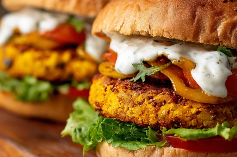 Vegan Chickpea Burgers (Juicy, Flavorful & Perfect for Easy Vegan Meals!)