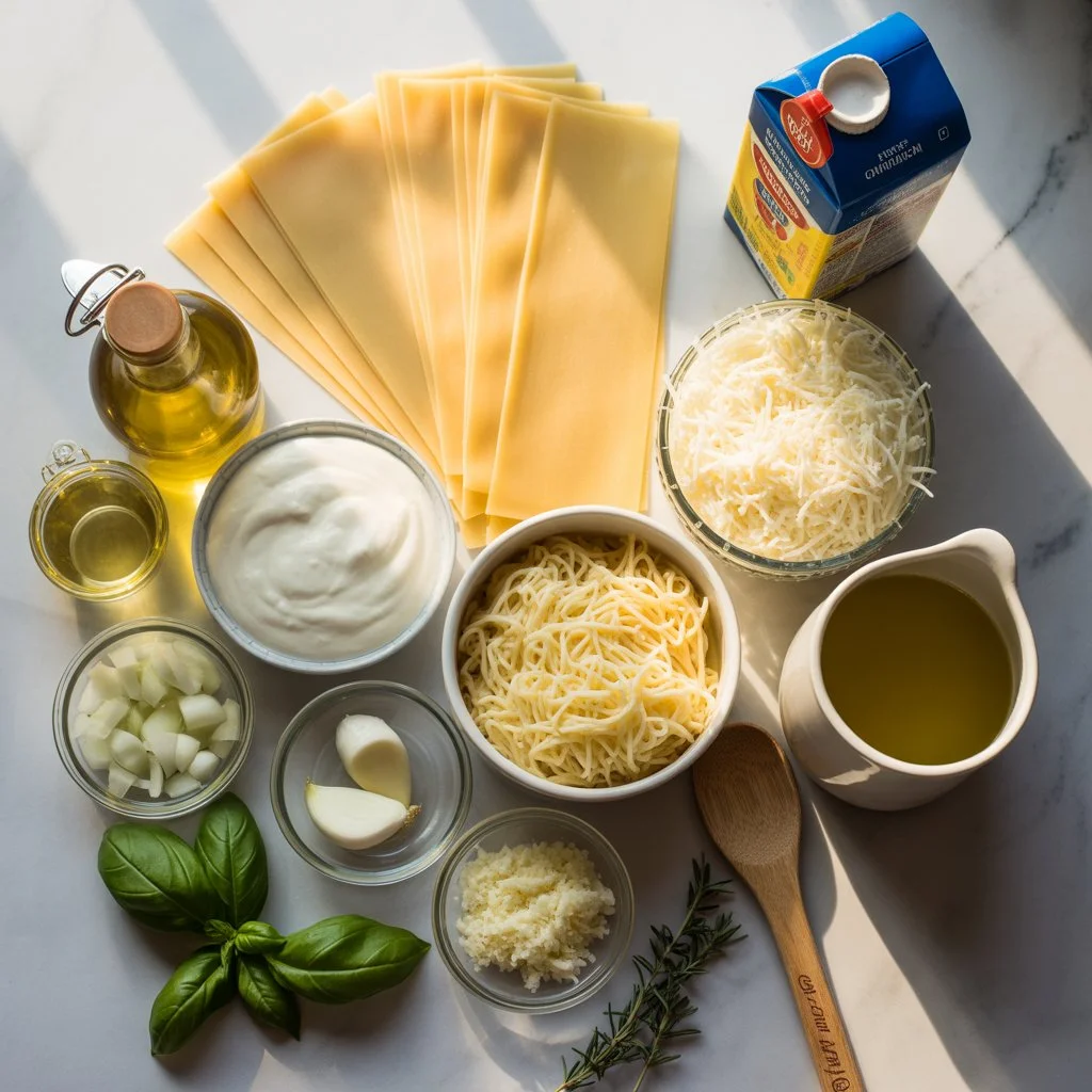 White Lasagna Soup Recipe ingredients