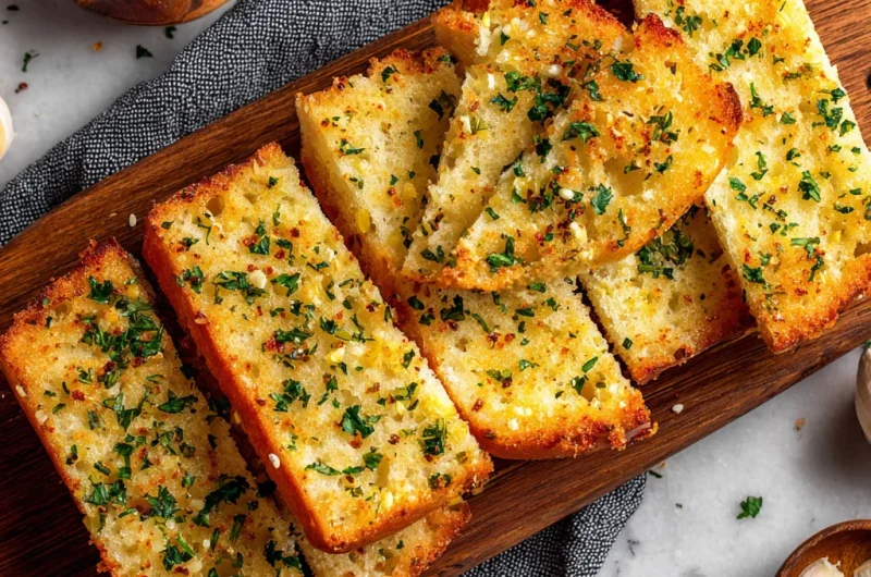 Easy Garlic Bread Recipe (Crispy, Buttery & Better Than Restaurant!)