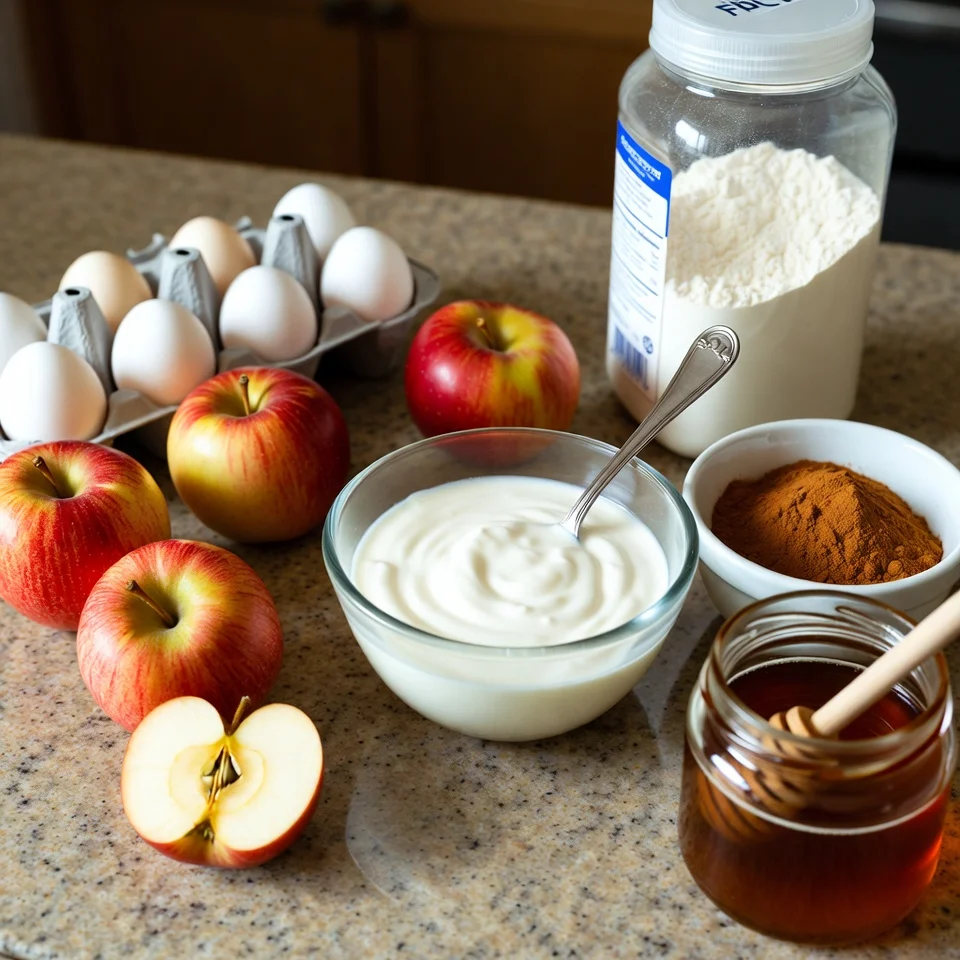 Ingredients used in Apple Cinnamon Greek Yogurt Muffins Recipe