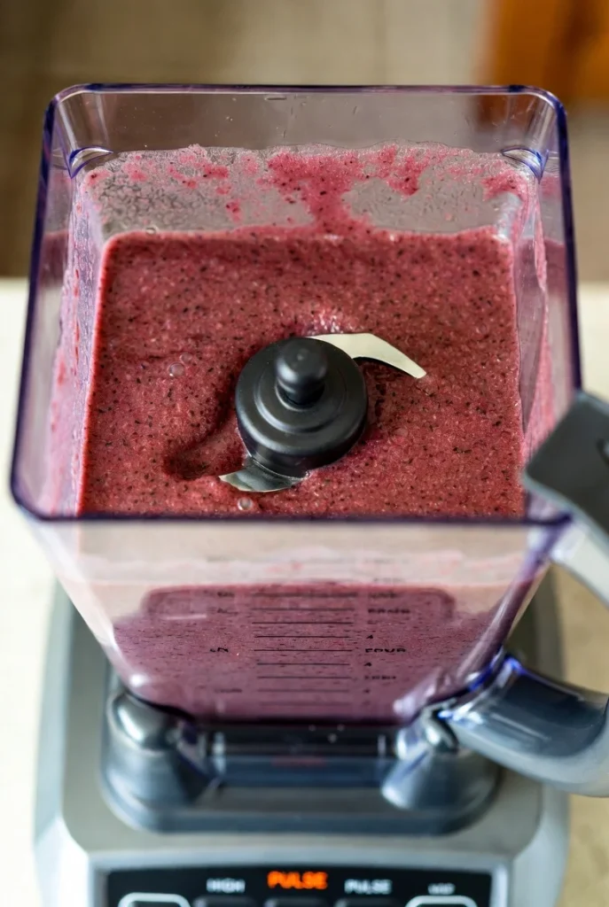 Blent the mixes Blackberry Frozen Margarita