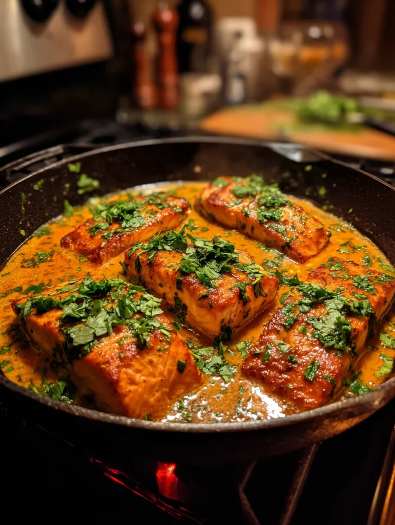 Coconut Red Curry Salmon Recipe final look