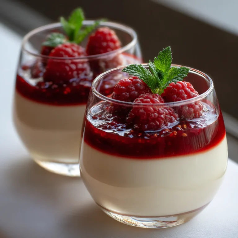 Creamy Panna Cotta with Berry Sauce Recipe