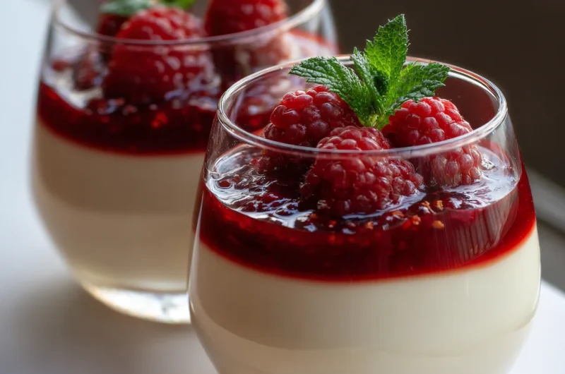 Creamy Panna Cotta with Berry Sauce Recipe