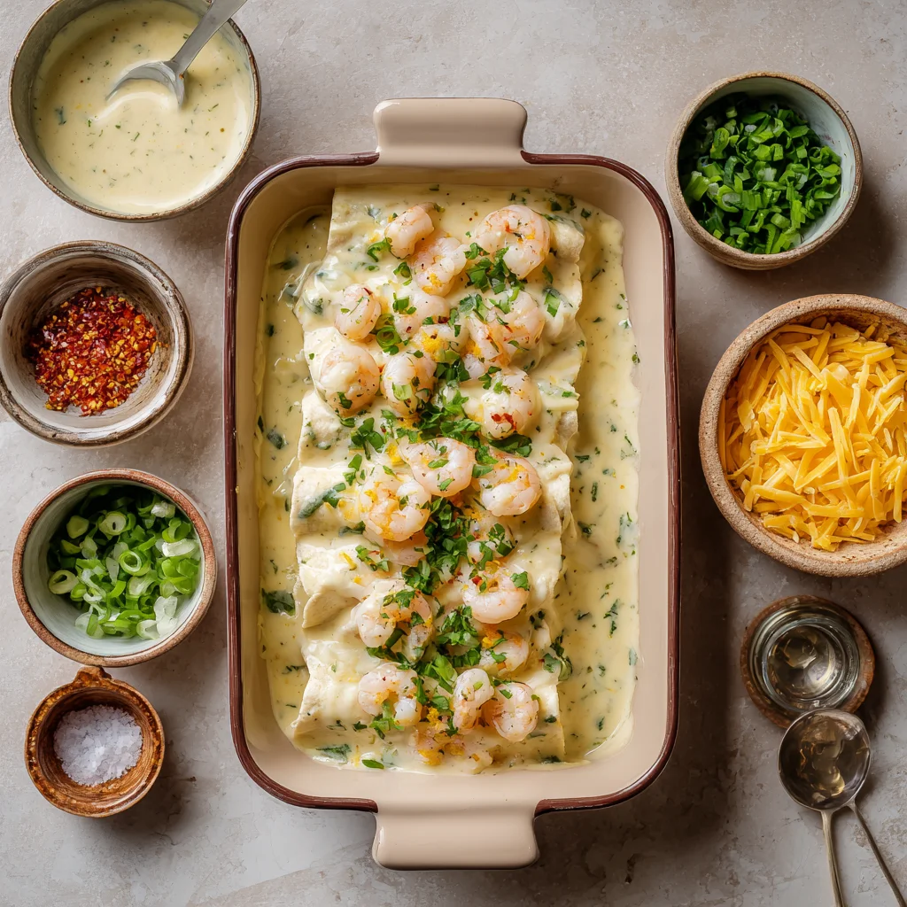 Creamy Shrimp Enchiladas