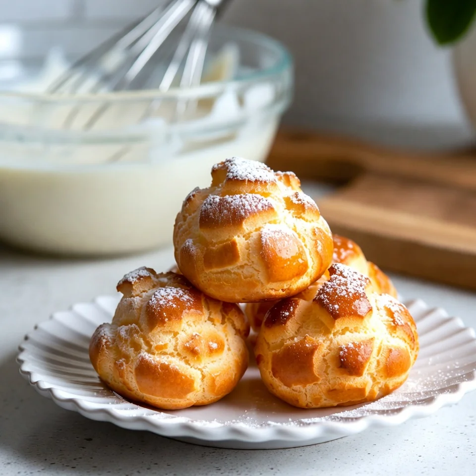 Eggnog Cream Puffs final serving