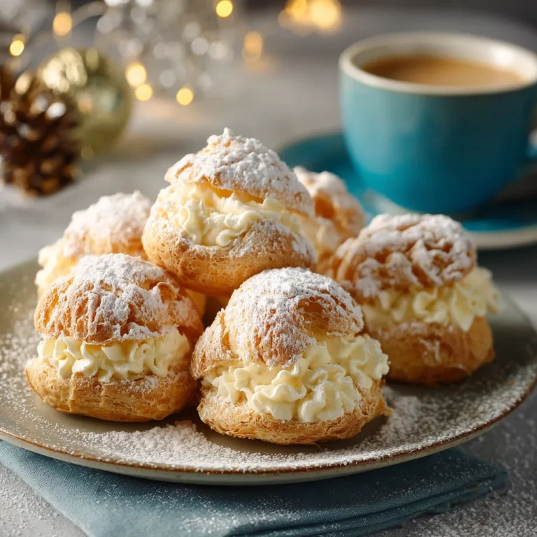 Eggnog Cream Puffs Recipe