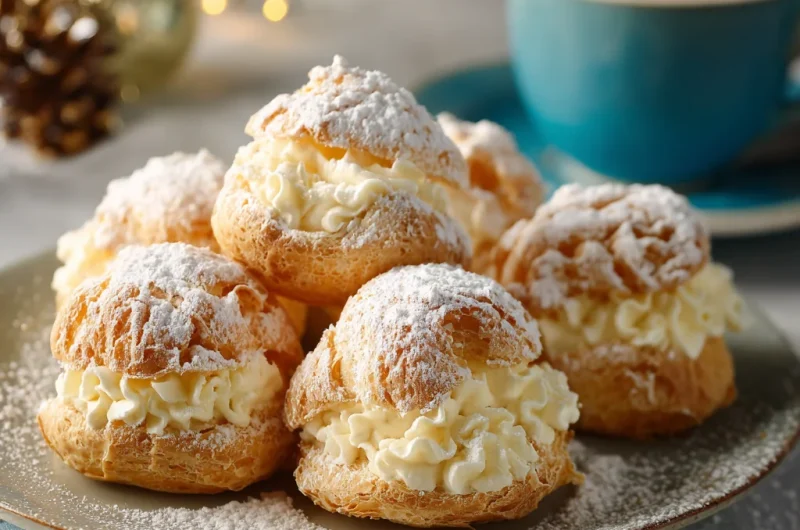 Eggnog Cream Puffs Recipe