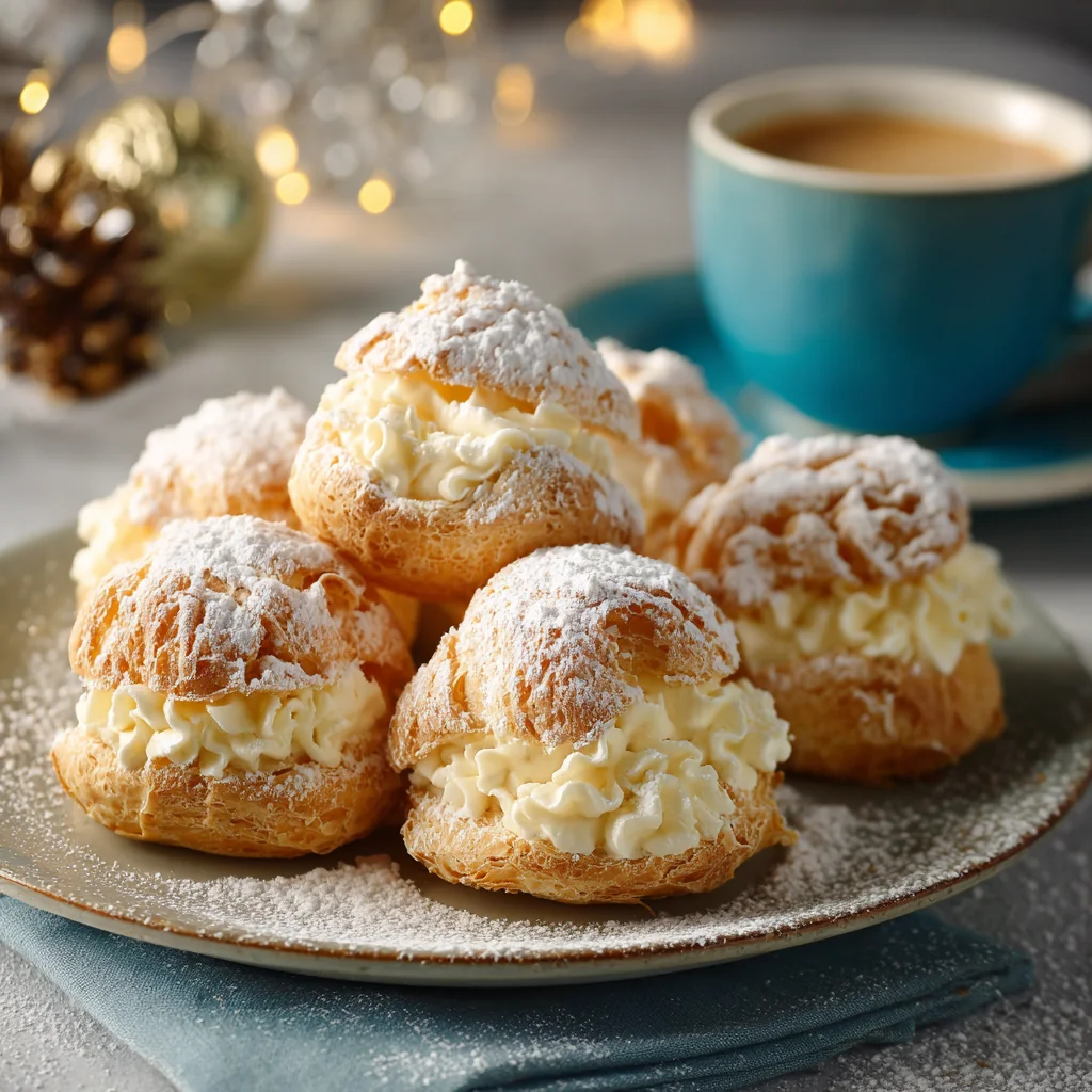 Eggnog Cream Puffs Recipe