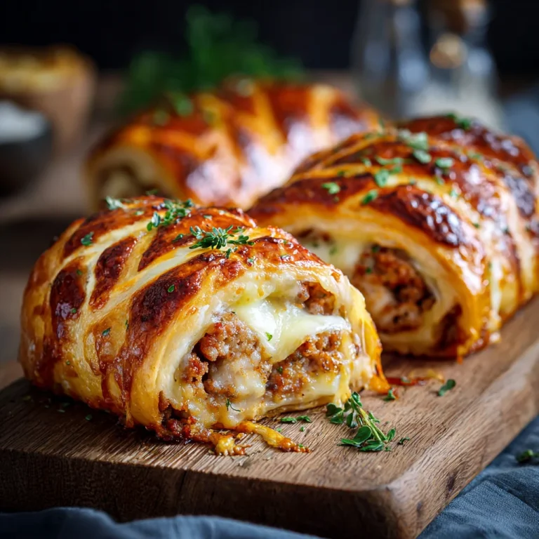 Family Sausage Roll with Mozzarella Recipe