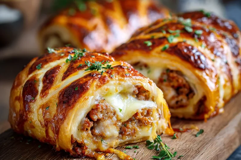 Family Sausage Roll with Mozzarella Recipe