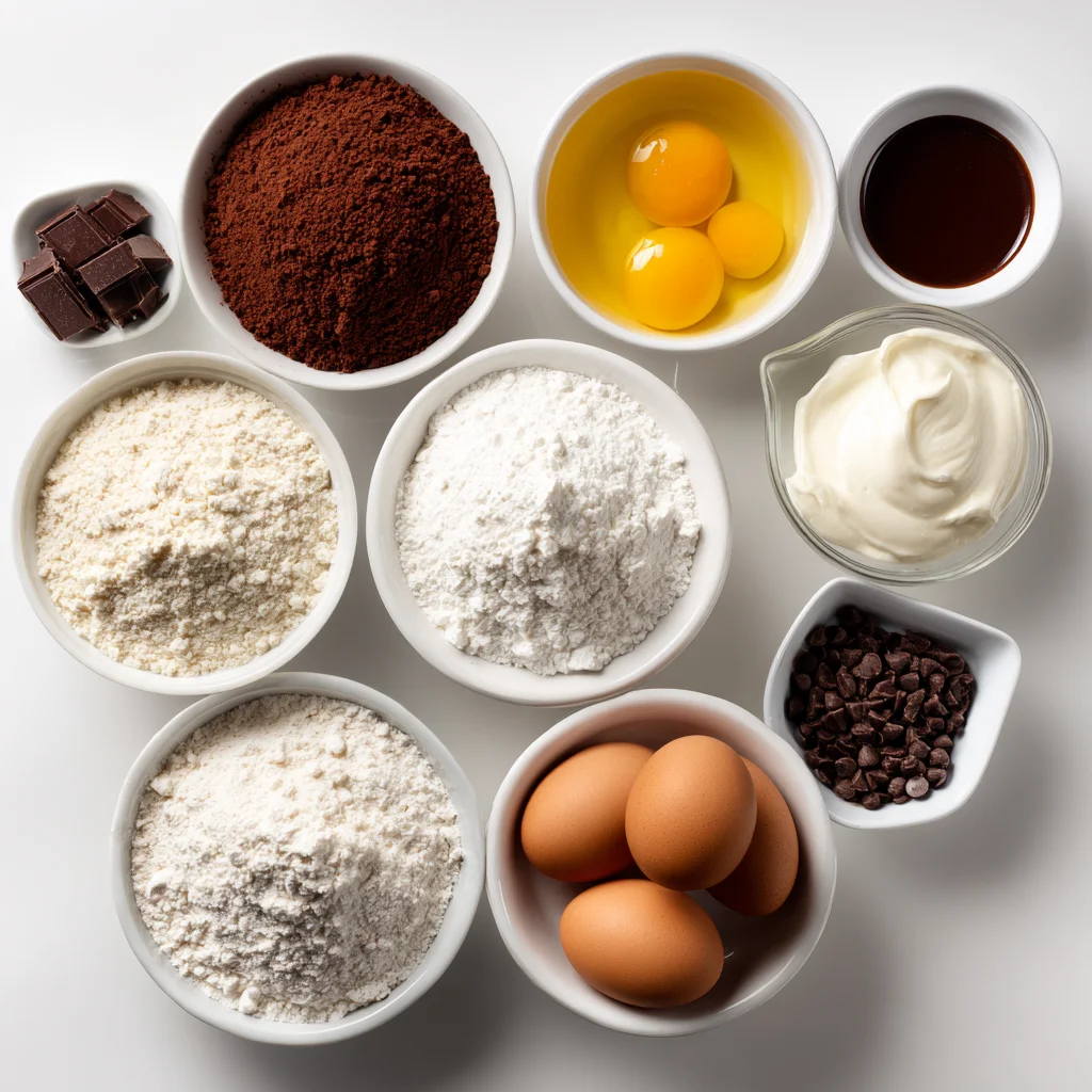 ingredients used in Gluten Free Chocolate Whoopie Pies