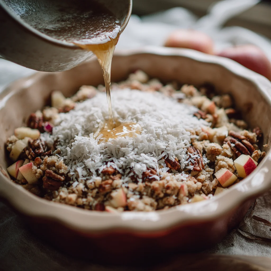 Healthy Apple Crisp with Coconut Topping Recipe