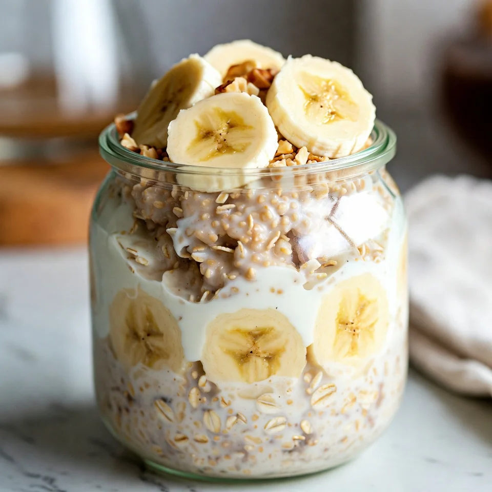 Healthy Banana Overnight Oats