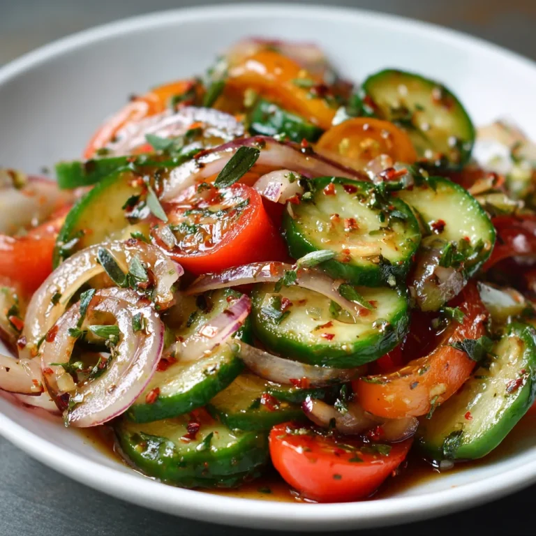 Marinated Cucumbers Onions Tomatoes Recipe