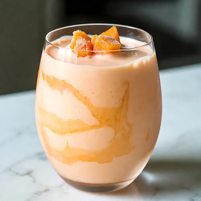 Peach Smoothie with Frozen Peaches