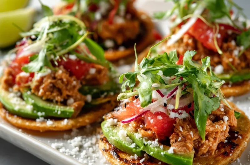 Spicy Tuna and Avocado Tostadas Recipe