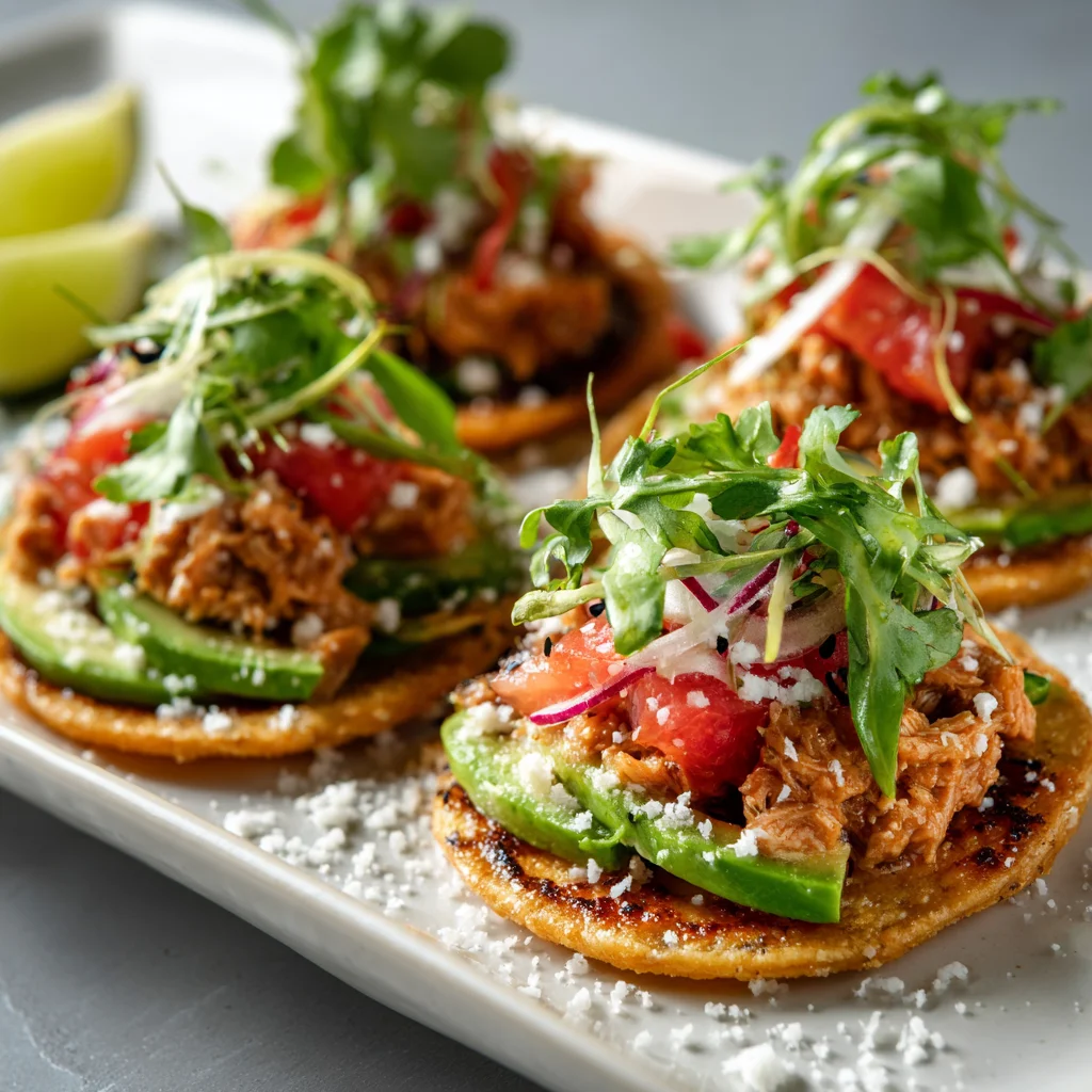 Spicy Tuna and Avocado Tostadas Recipe