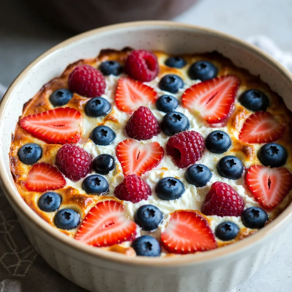 greek yogurt honey fruit bake