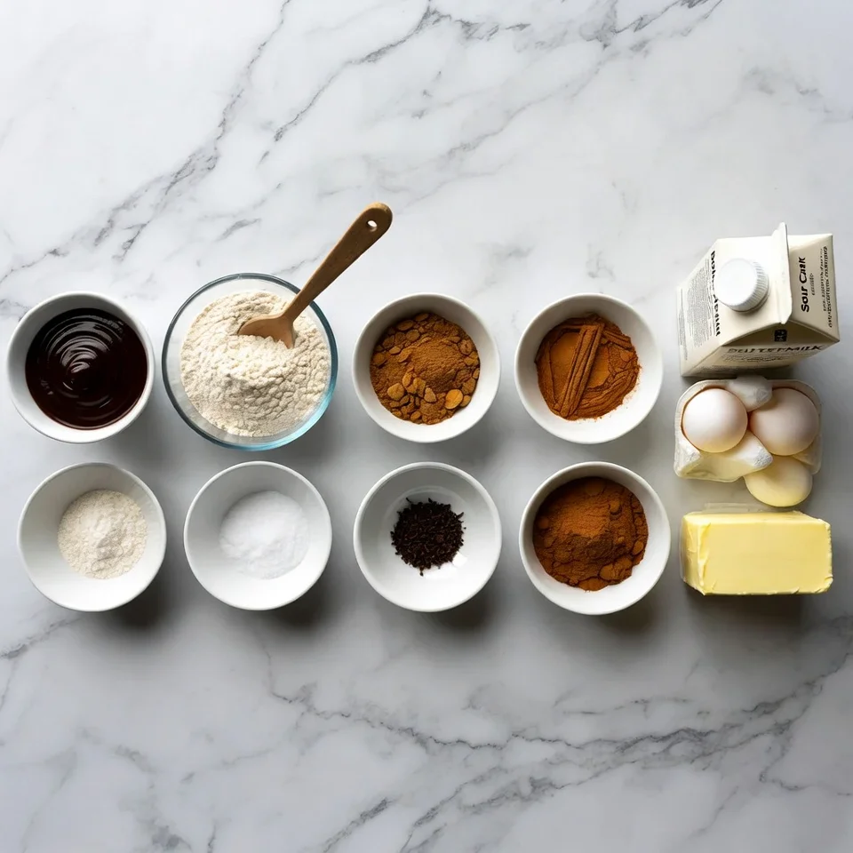 ingredients Healthy Gingerbread Coffee Cake